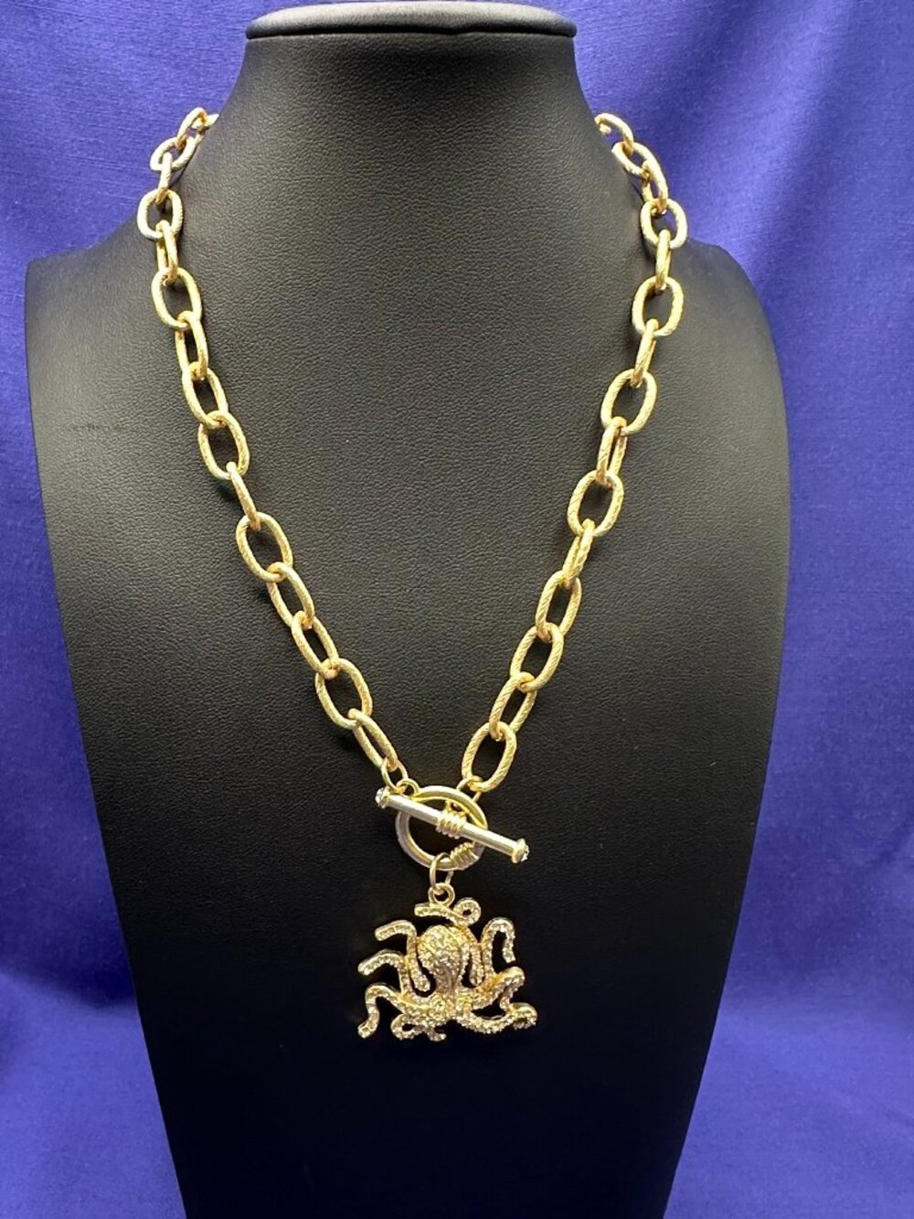 Fornash Preppy Pave Crystal Octopus Pendant